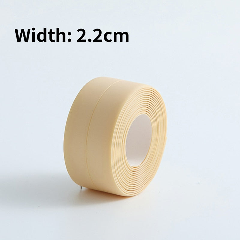 Self-Adhesive Waterproof Bath Sealing Strip - PVC, 3m Length, view 8