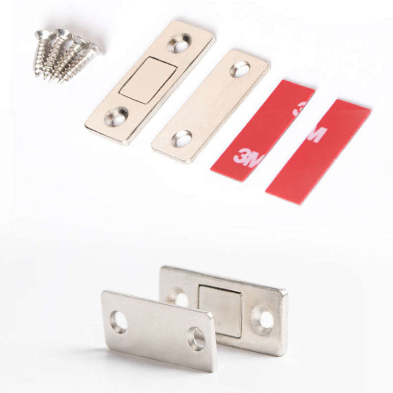 Magnetic Door Closer for Cabinets and Drawers - Stainless Steel, No Drilling, view 2