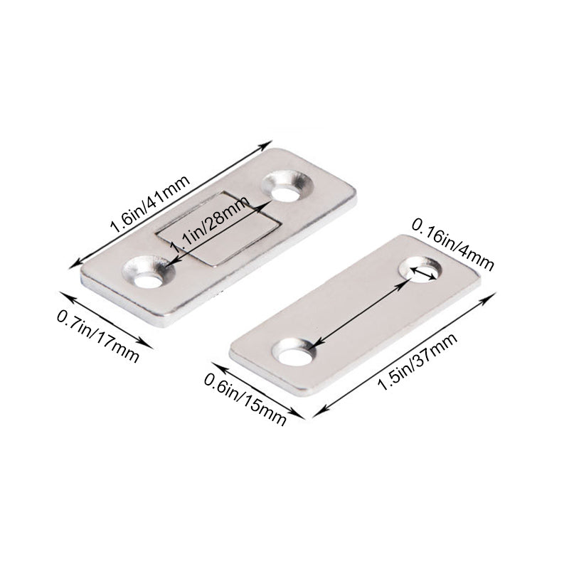 Magnetic Door Closer for Cabinets and Drawers - Stainless Steel, No Drilling, view 7