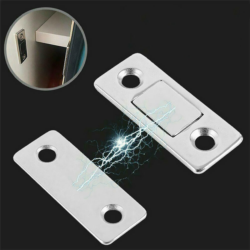 Magnetic Door Closer for Cabinets and Drawers - Stainless Steel, No Drilling, view 8