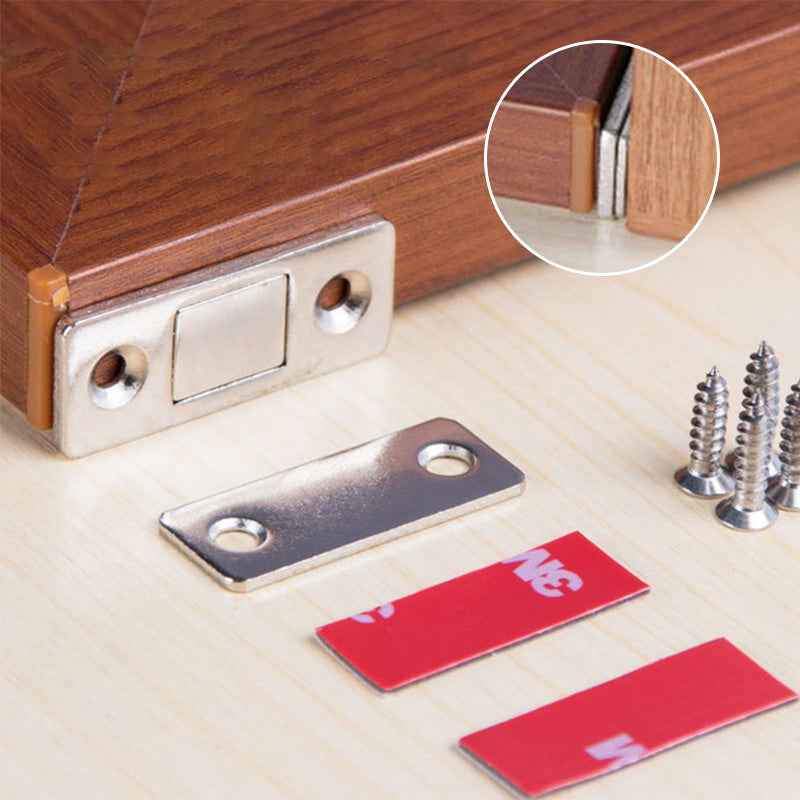 Magnetic Door Closer for Cabinets and Drawers - Stainless Steel, No Drilling