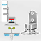 Magnetic Door Stopper - 304 Stainless Steel, 8-10 mm Gap, Floor Mounted, view 5