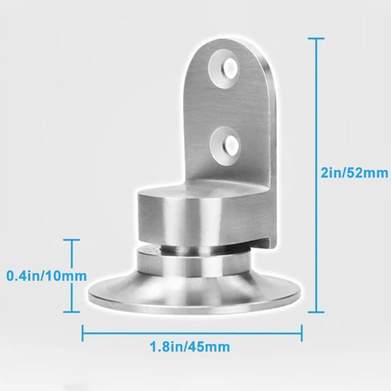 Magnetic Door Stopper - 304 Stainless Steel, 8-10 mm Gap, Floor Mounted, view 8