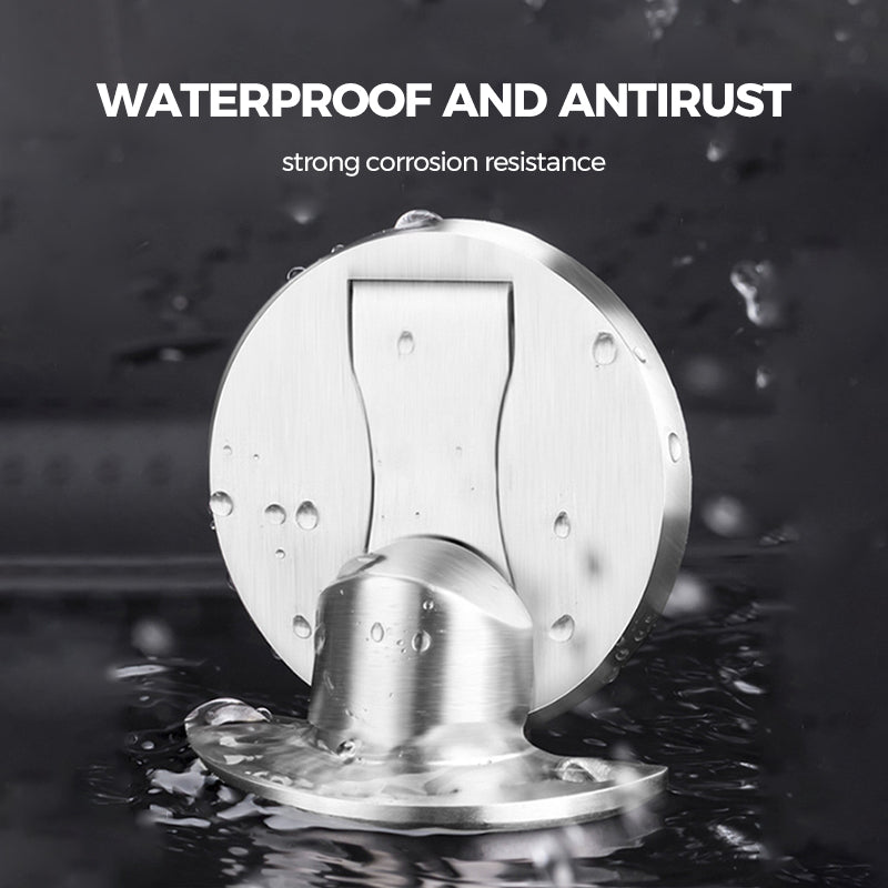 Stainless Steel Invisible Magnetic Door Stopper - Floor-Mounted, Polished Finish, view 11