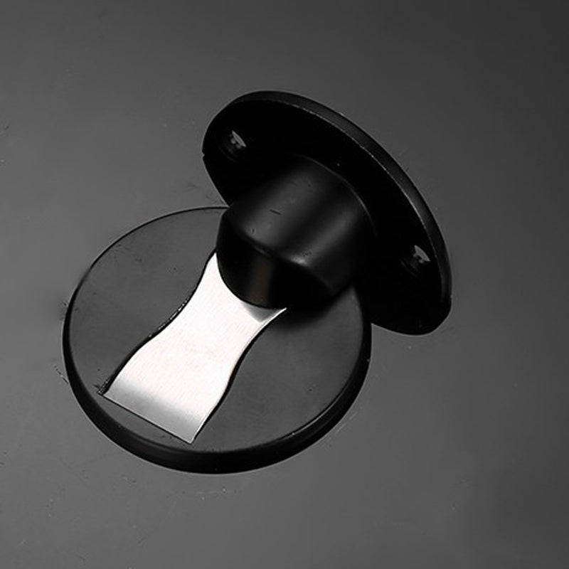 Stainless Steel Invisible Magnetic Door Stopper - Floor-Mounted, Polished Finish, view 12