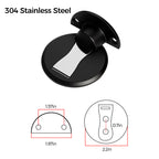 Stainless Steel Invisible Magnetic Door Stopper - Floor-Mounted, Polished Finish, view 5