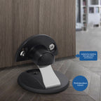 Stainless Steel Invisible Magnetic Door Stopper - Floor-Mounted, Polished Finish, view 9