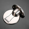 Stainless Steel Invisible Magnetic Door Stopper - Floor-Mounted, Polished Finish