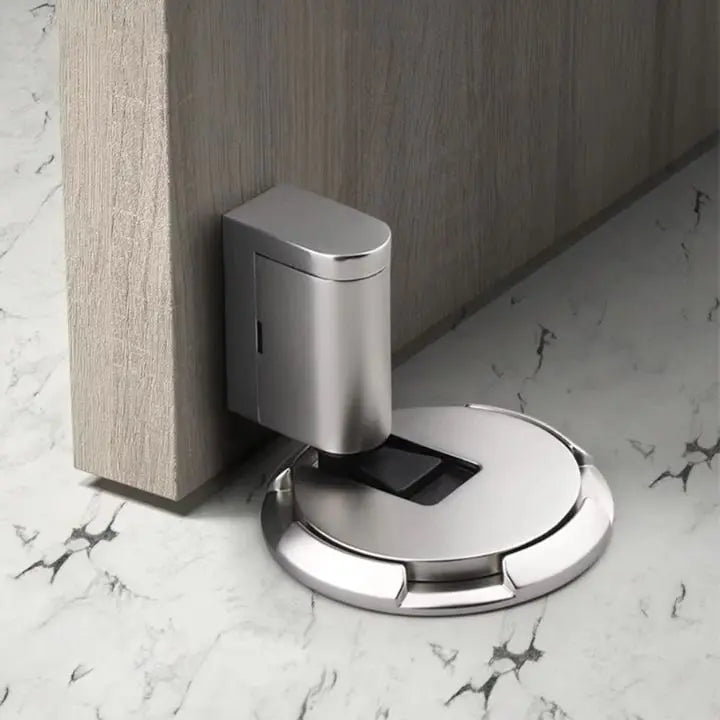 Mechanical Floor Door Stopper - Zinc Alloy, Adjustable up to 2 cm