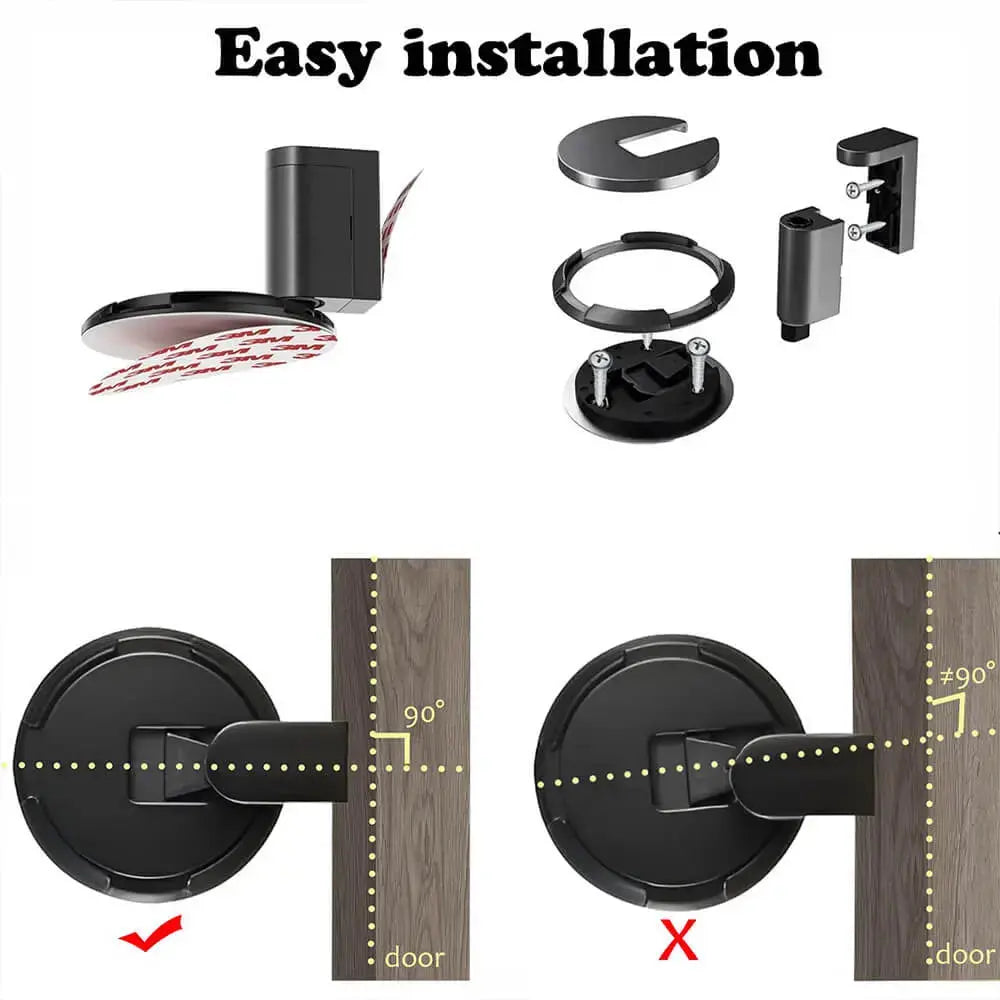 Mechanical Floor Door Stopper - Zinc Alloy, Fits Gaps up to 2 cm, view 5