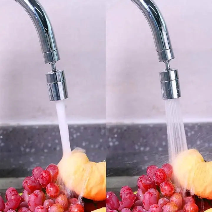 360° Faucet Attachment for Kitchen or Bathroom - 2 Spray Modes, Copper ABS, view 3