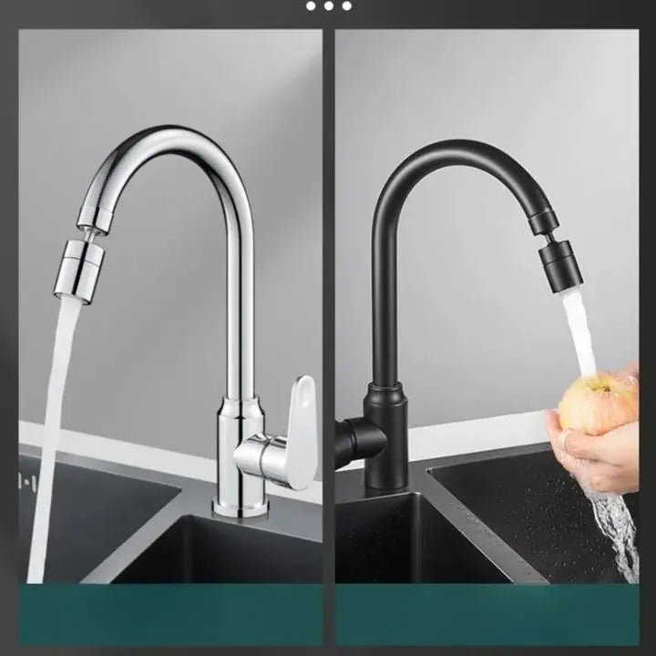 360° Faucet Attachment for Kitchen or Bathroom - 2 Spray Modes, Copper ABS, view 7