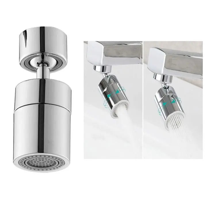 360° Faucet Attachment for Kitchen or Bathroom - 2 Spray Modes, Copper ABS, view 8