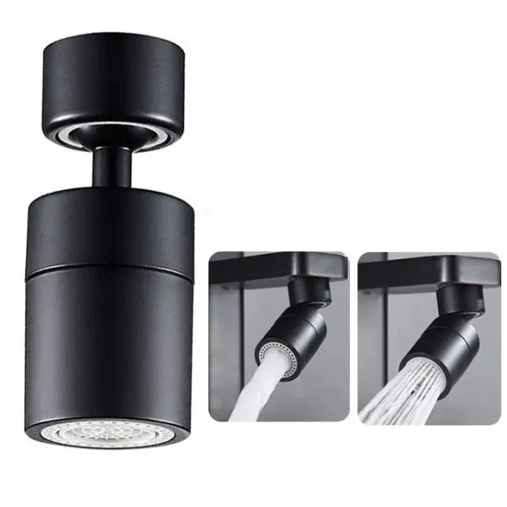 360° Faucet Attachment for Kitchen or Bathroom - 2 Spray Modes, Copper ABS, view 9