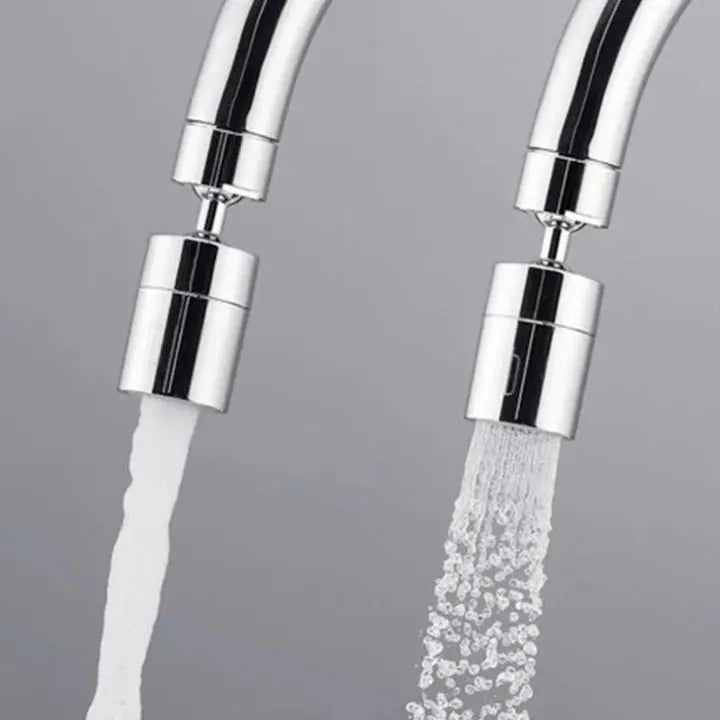 360° Faucet Attachment for Kitchen or Bathroom - 2 Spray Modes, Copper ABS
