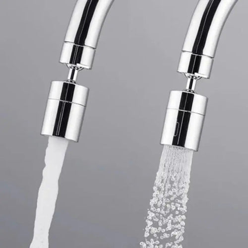 360° Faucet Attachment for Kitchen or Bathroom - 2 Spray Modes, Copper ABS
