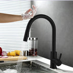 Touchless Pull-Out Kitchen Tap with Flexible Spout - Brass, Gold Finish, view 8