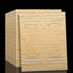 Waterproof Peel and Stick Wall Cladding Panels - Vinyl, 3D Embossed, 90x70 cm, view 18