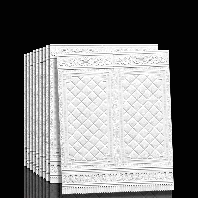 Waterproof Peel and Stick Wall Cladding Panels - Vinyl, 3D Embossed, 90x70 cm, view 24