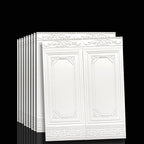 Waterproof Peel and Stick Wall Cladding Panels - Vinyl, 3D Embossed, 90x70 cm