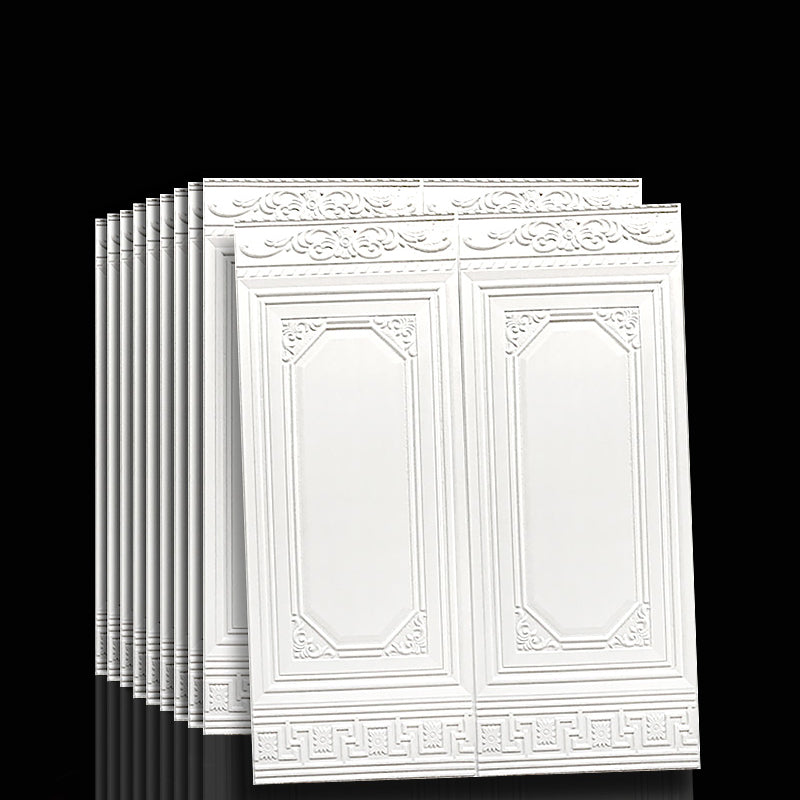 Waterproof Peel and Stick Wall Cladding Panels - Vinyl, 3D Embossed, 90x70 cm