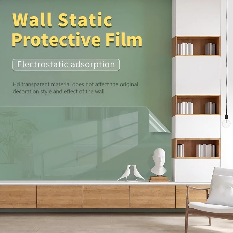Transparent Wall Protection Film - Electrostatic Adhesion, PVC, Waterproof, view 2