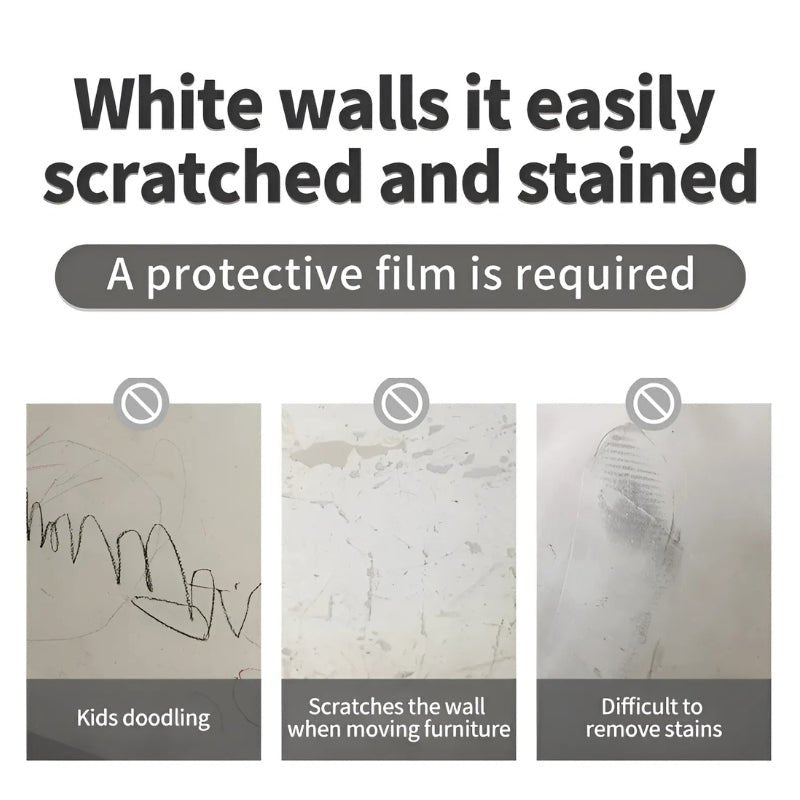Transparent Wall Protection Film - Electrostatic Adhesion, PVC, Waterproof, view 4