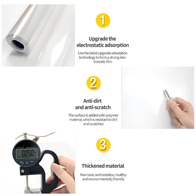 Transparent Wall Protection Film - Electrostatic Adhesion, PVC, Waterproof, view 7