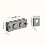 Retractable Stainless Steel Clothesline 5.1 m Double Line - Wall Mounted, view 10