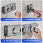 Retractable Stainless Steel Clothesline 5.1 m Double Line - Wall Mounted, view 7