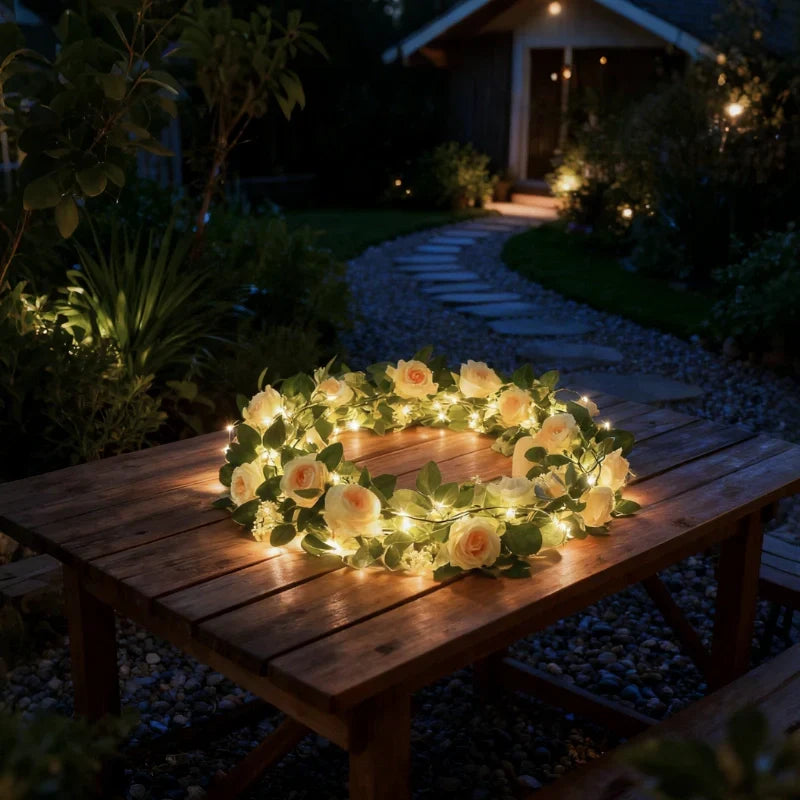 Botanical Garland Light for Home Decor - Warm White, ABS, Ip44 Waterproof, view 15
