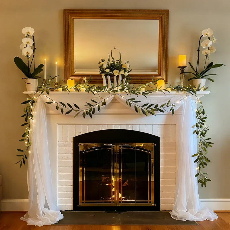 Botanical Garland Light for Home Decor - Warm White, ABS, Ip44 Waterproof, view 24