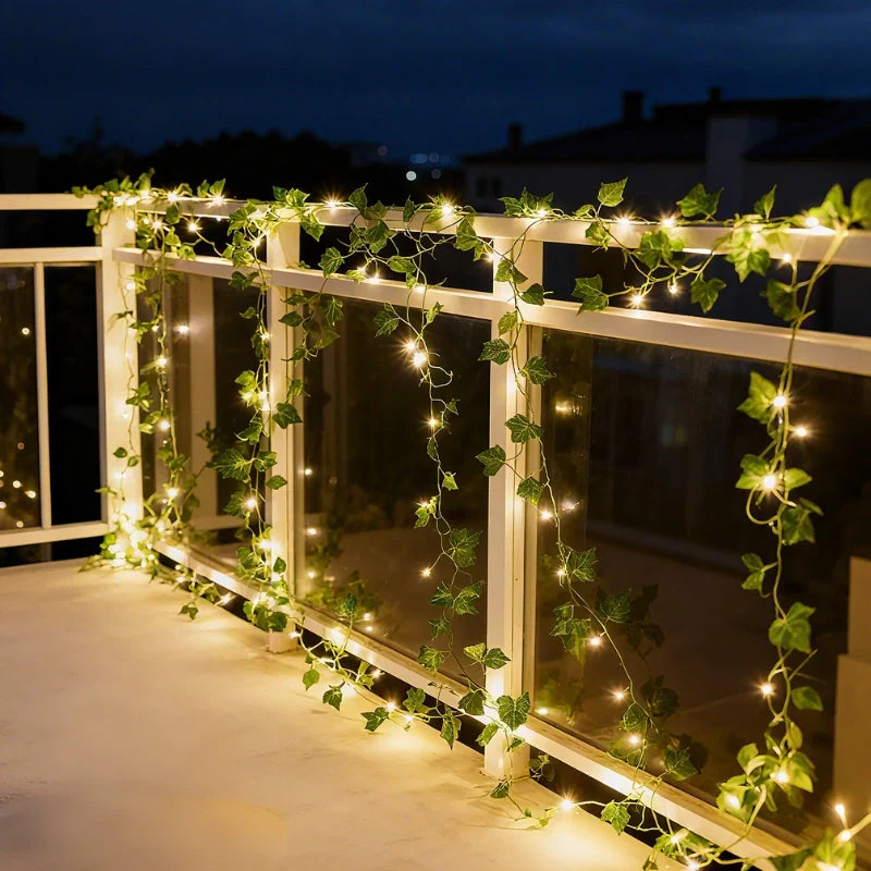 Botanical Garland Light for Home Decor - Warm White, ABS, Ip44 Waterproof, view 5