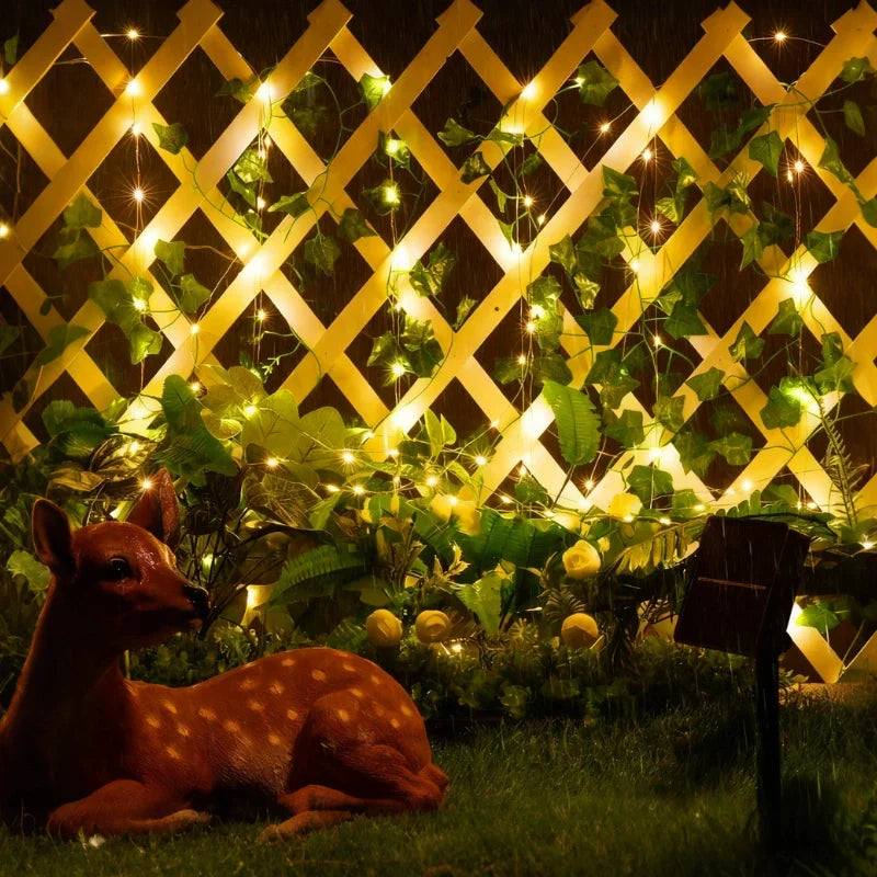 Botanical Garland Light for Home Decor - Warm White, ABS, Ip44 Waterproof, view 9