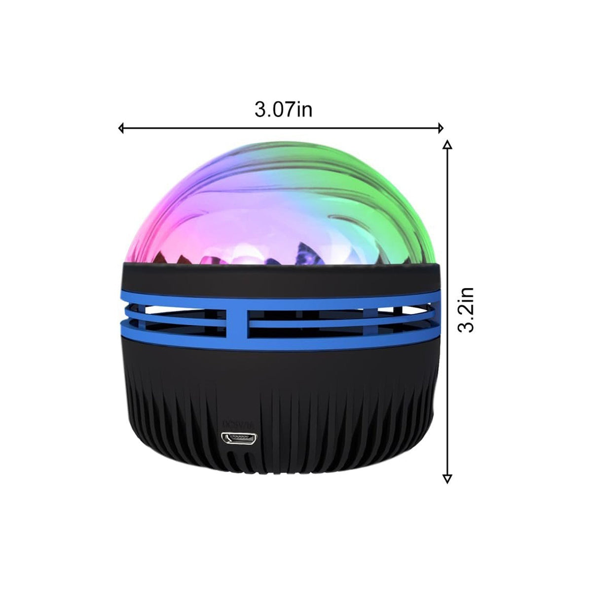 Ocean Wave LED Projector with Remote Control - ABS, 0.14 kg, view 8