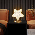 Star Moon Metal Table Lamp - LED, USB Charging, Decorative Bedside Light, view 10