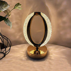 Star Moon Metal Table Lamp - LED, USB Charging, Decorative Bedside Light, view 3