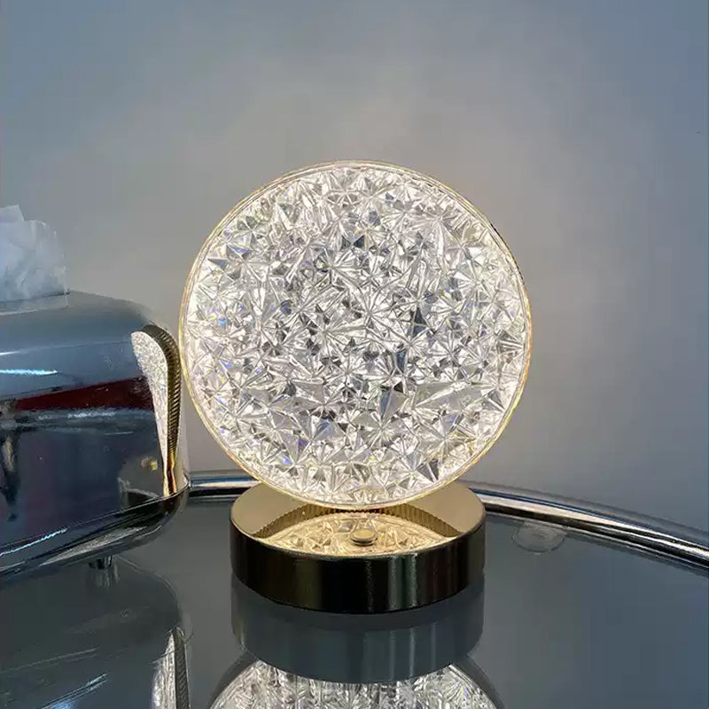 Star Moon Metal Table Lamp - LED, USB Charging, Decorative Bedside Light, view 8