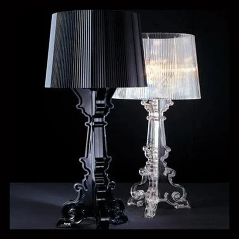 Glamorous Table Lamp for Living Room - Soft Warm Light, Polished Finish, view 2