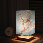 Vintage Japanese Table Lamp for Bedroom - Fabric Shade, Scandinavian Style, view 2