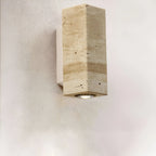 Natural Travertine Wall Light - LED, Real Stone Material, view 2