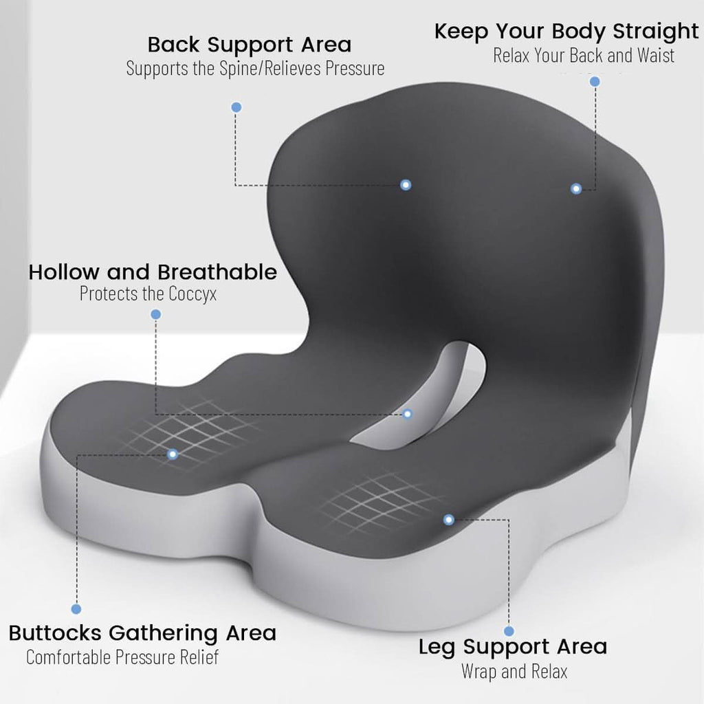 Memory Foam Seat Cushion for Office Chair, Car, Home, Wheelchair, Travel, view 6