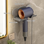 Bathroom Hair Dryer Holder - White, Black, Grey, view 13