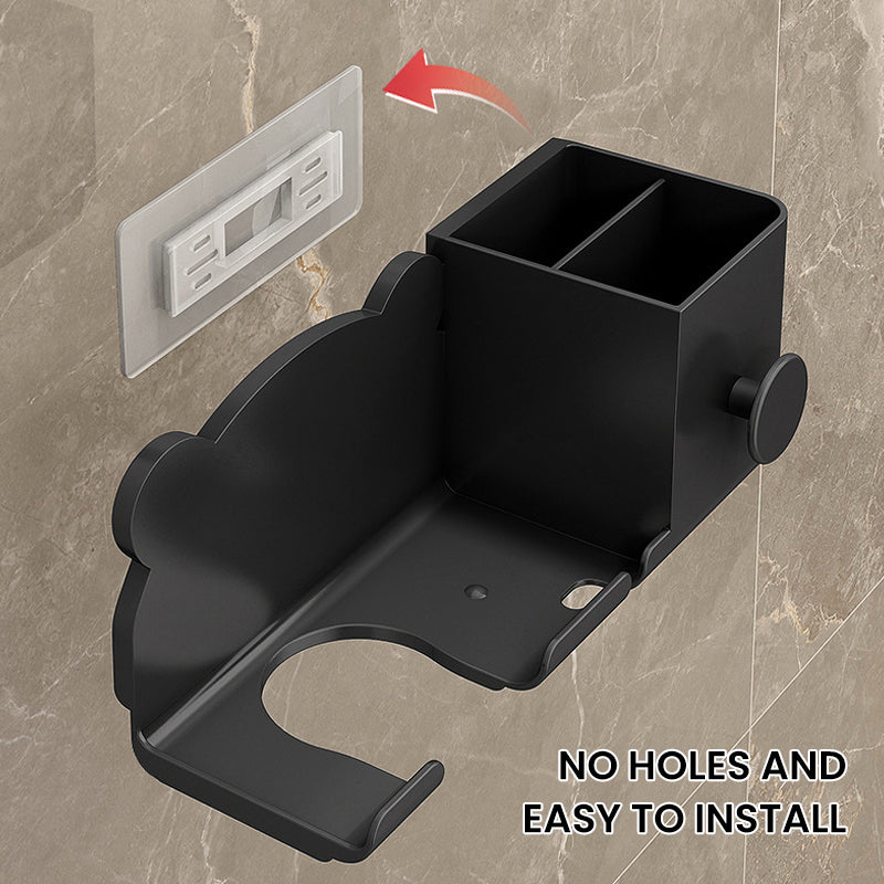 Bathroom Hair Dryer Holder - White, Black, Grey, view 5