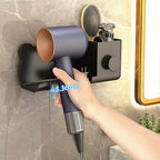 Bathroom Hair Dryer Holder - White, Black, Grey, view 7