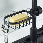 Shower Holder for Shampoo and Soap - Aluminium, No Drilling, Black or Silver, view 11