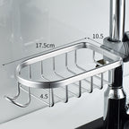 Shower Holder for Shampoo and Soap - Aluminium, No Drilling, Black or Silver, view 12