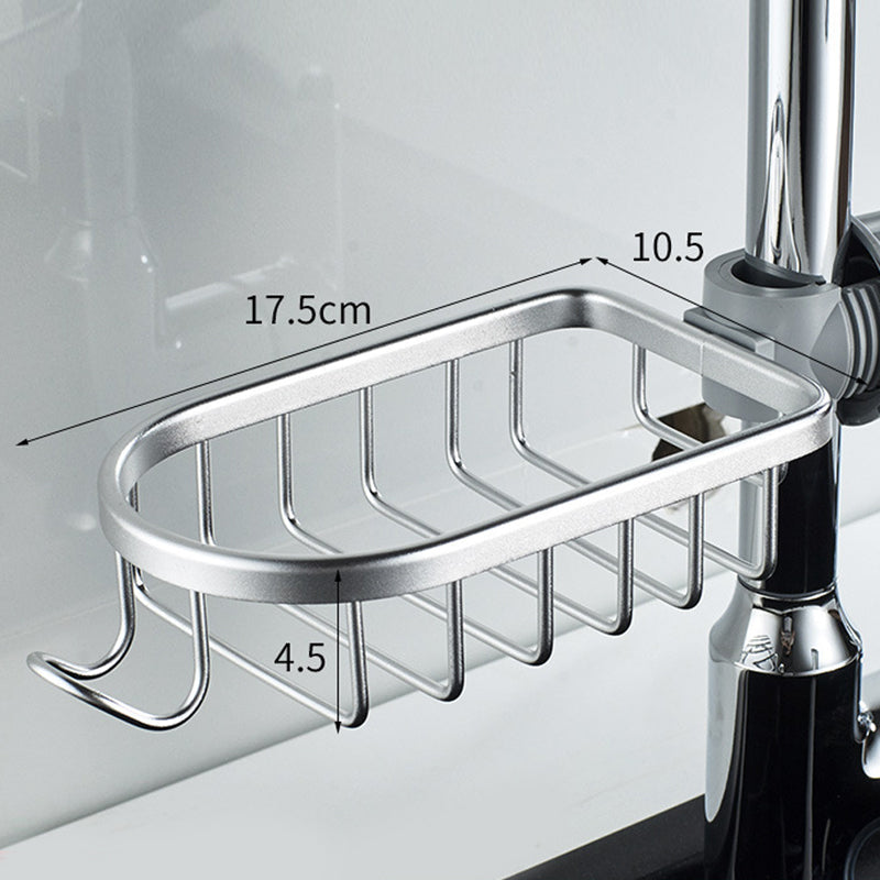 Shower Holder for Shampoo and Soap - Aluminium, No Drilling, Black or Silver, view 12