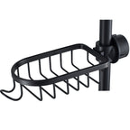 Shower Holder for Shampoo and Soap - Aluminium, No Drilling, Black or Silver, view 16