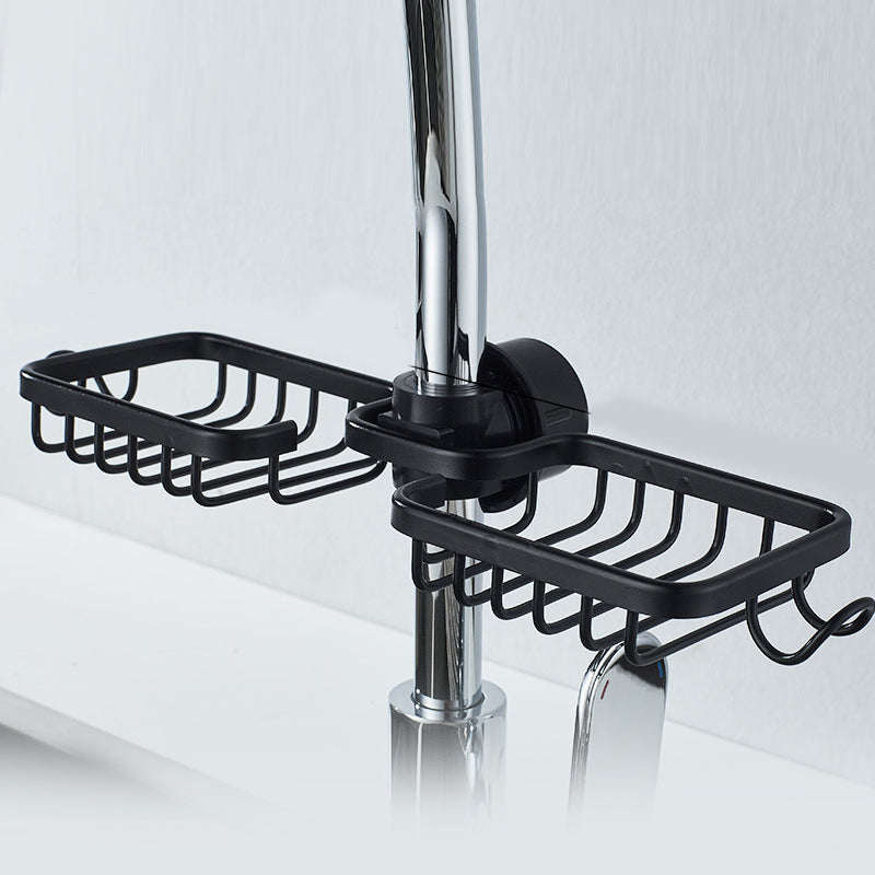 Shower Holder for Shampoo and Soap - Aluminium, No Drilling, Black or Silver, view 18